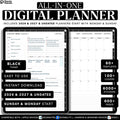 Portrait Digital Planner 2026, 2027 &amp; Undated | Hyperlinked GoodNotes Planner for iPad &amp; Android | Daily, Weekly &amp; Monthly Digital Journal | Notability Compatible