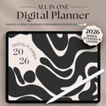 All-in-One Minimal Digital Planner 2026 | Hyperlinked GoodNotes Planner for iPad &amp; Android | Daily, Weekly &amp; Monthly Planner | Notability Compatible
